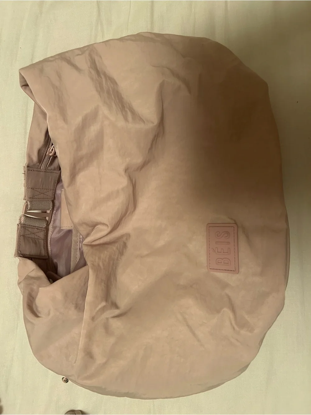 BEIS Crescent Catch All Convertible Bag in Atlas Pink